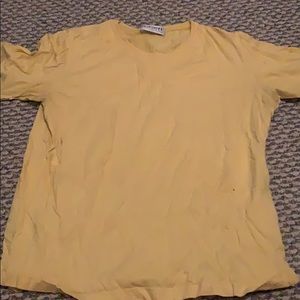 Yellow short sleeve shirt